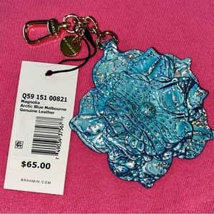 NWT Brahmin Arctic Blue Magnolia Charm